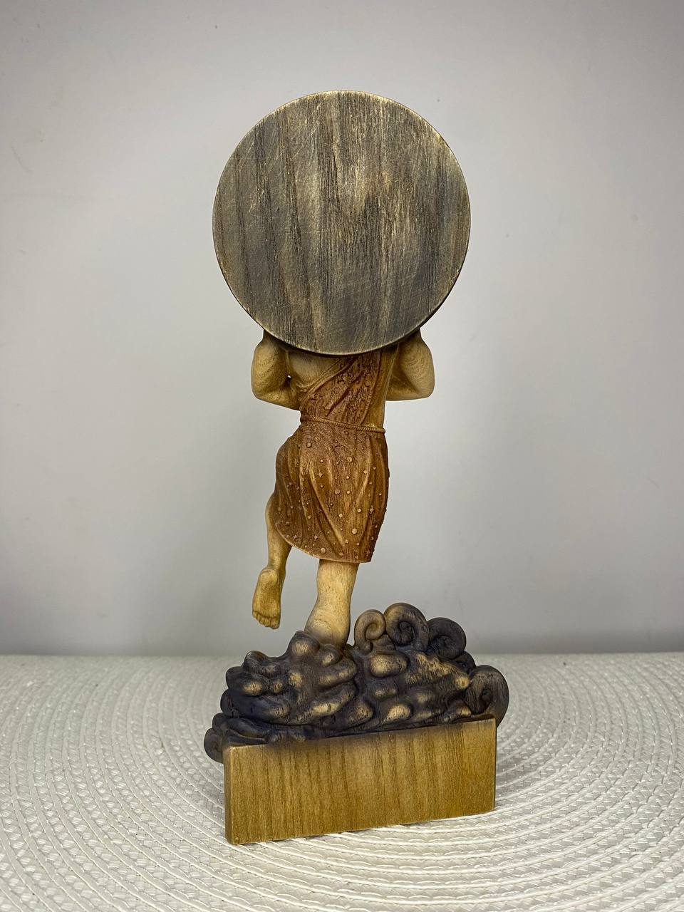 Morpheus Wooden Statue – Greek God of Dreams, Mythology Sculpture & Sleep Symbol