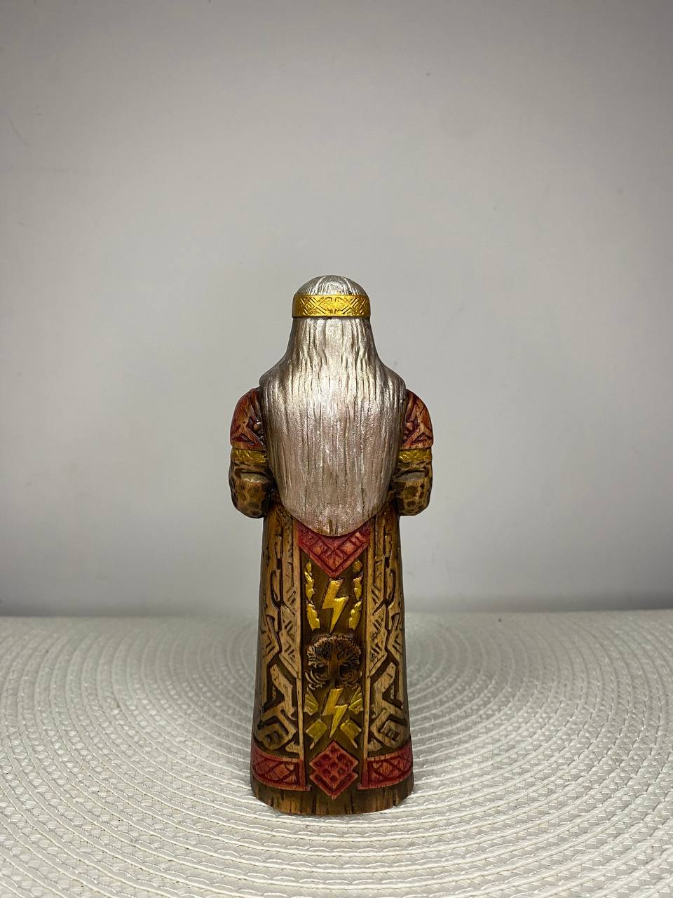 Perun Wooden Statue — Slavic God of Thunder, Lightning & Warriors