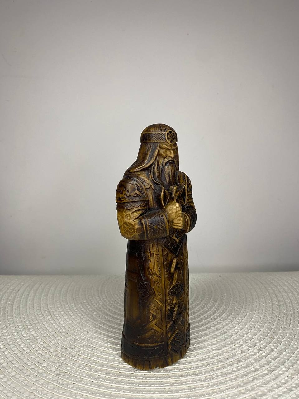 Perun Wooden Statue — Slavic God of Thunder, Lightning & Warriors
