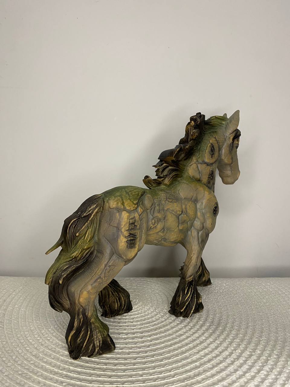 Stone-Like Wooden Horse Totem Pagan Slavic Decor Forest Slavic Legend Fantasy