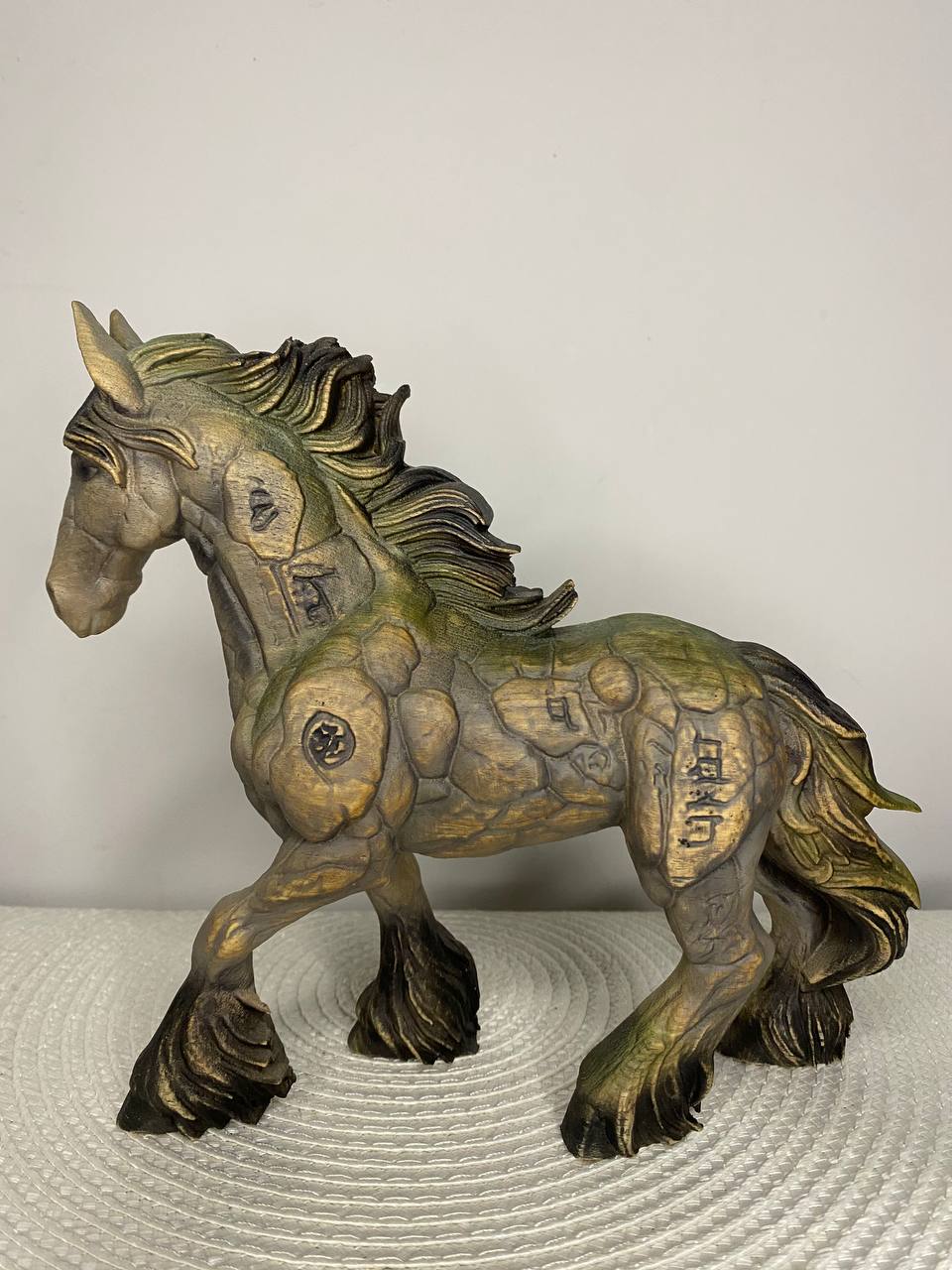 Stone-Like Wooden Horse Totem Pagan Slavic Decor Forest Slavic Legend Fantasy