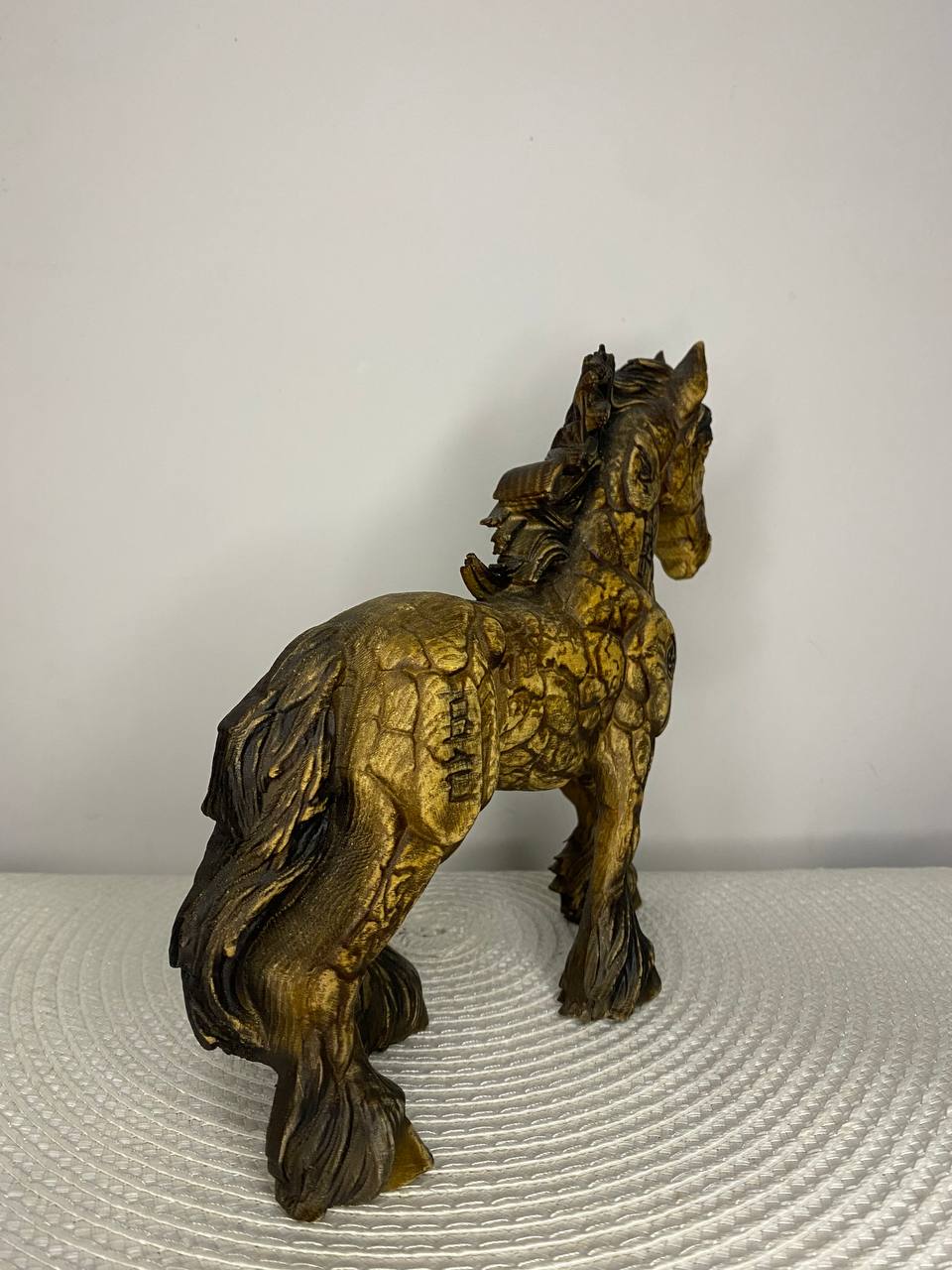 Stone-Like Wooden Horse Totem Pagan Slavic Decor Forest Slavic Legend Fantasy