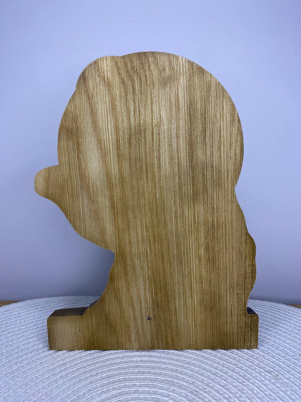 King Paimon Statue — Hand-Carved Ash Wood Goetia Demon King Occult Altar Sculpture