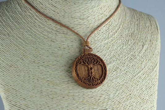 Tree of life necklace Family tree necklace Wood necklace