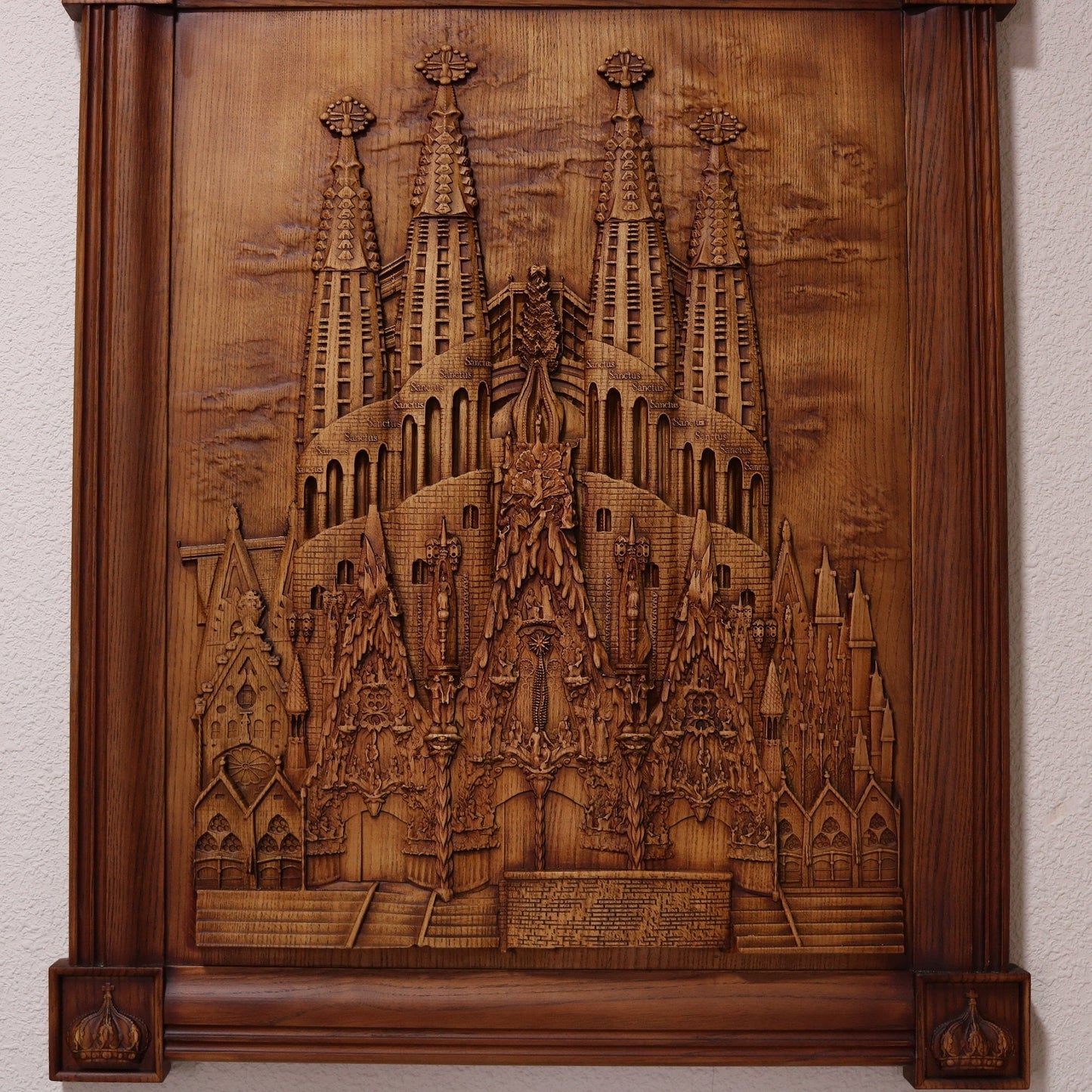 Sagrada Familia, Barcelona Hand carved Wood wall decor