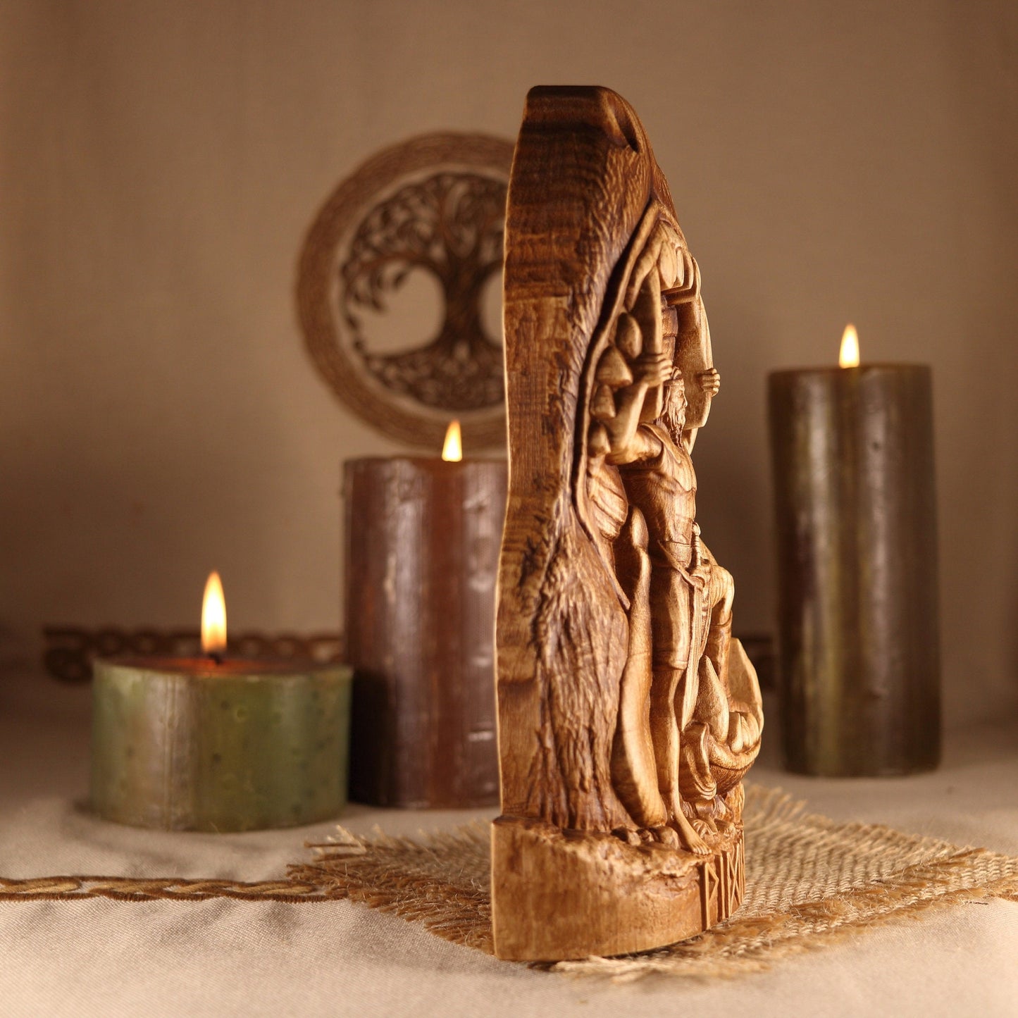 Vidar Norse Home Decor - 3D Wood Artwork