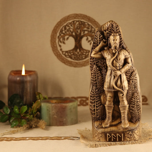 Vali Hand-carved statue Wooden statue