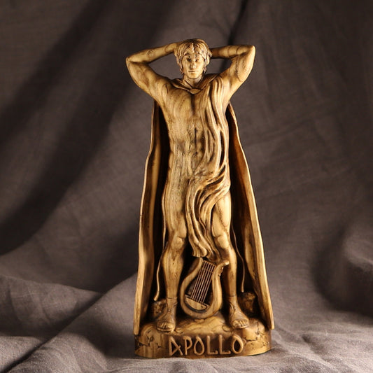 Apollo Greek God Wooden statue