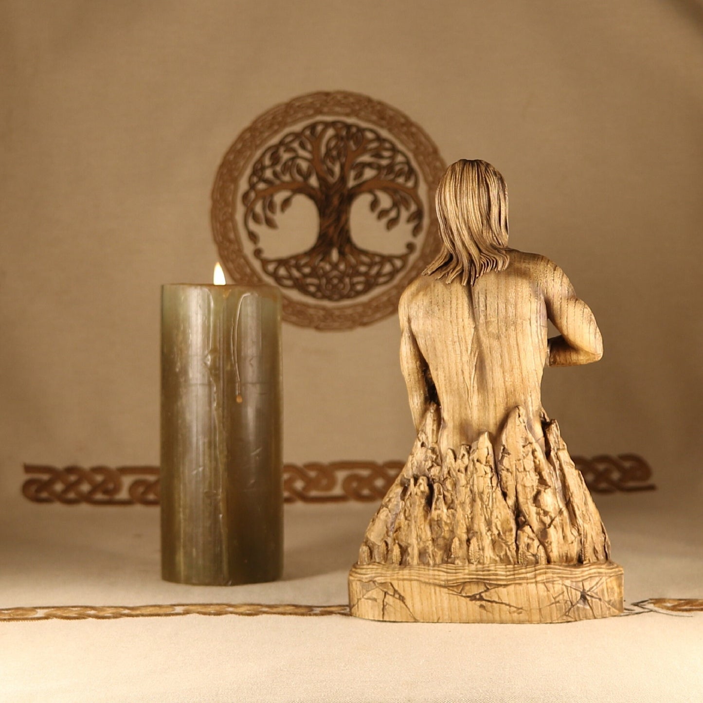 Norse Wood Carvings Ymir Statue