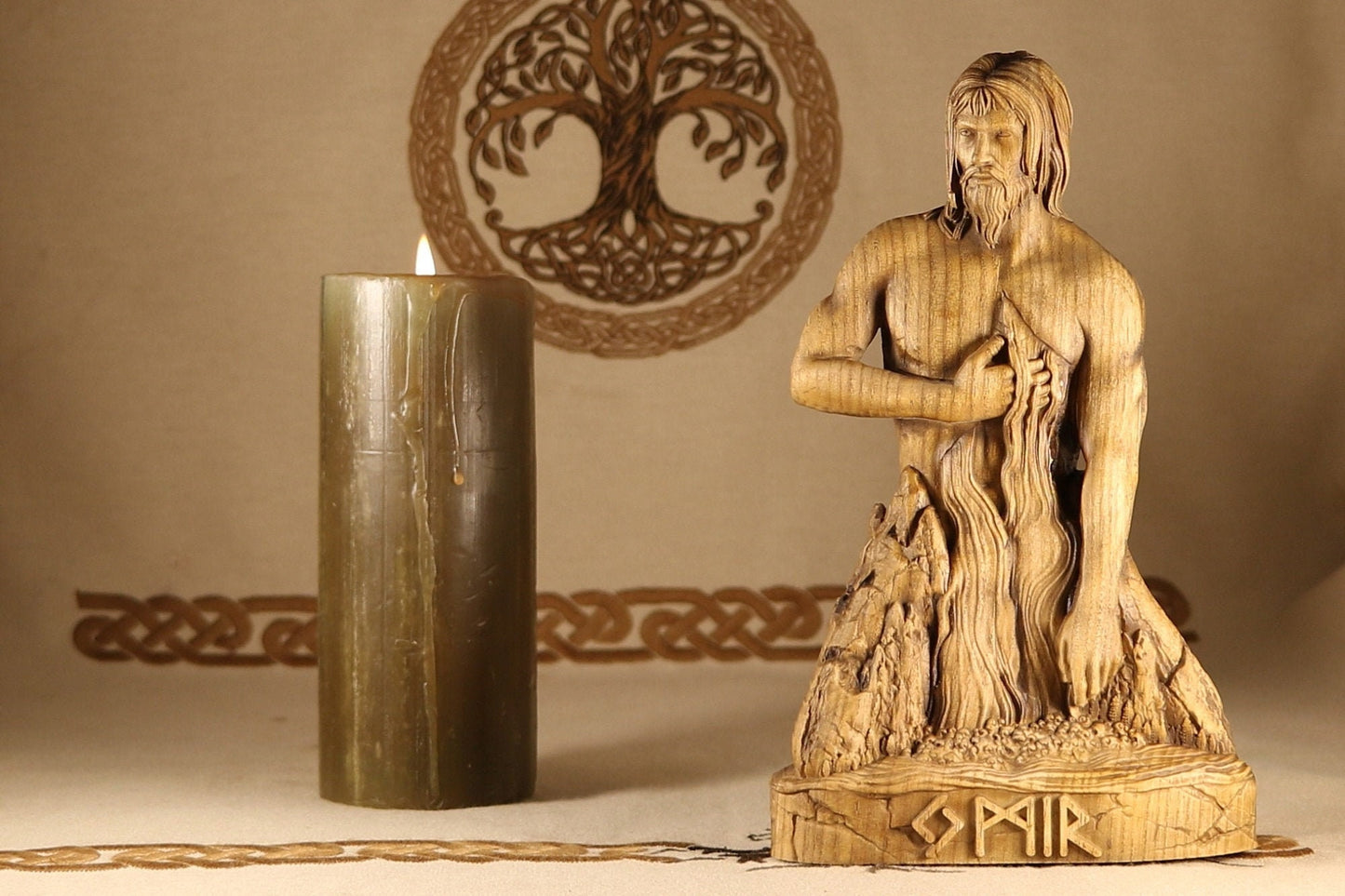 Norse Wood Carvings Ymir Statue