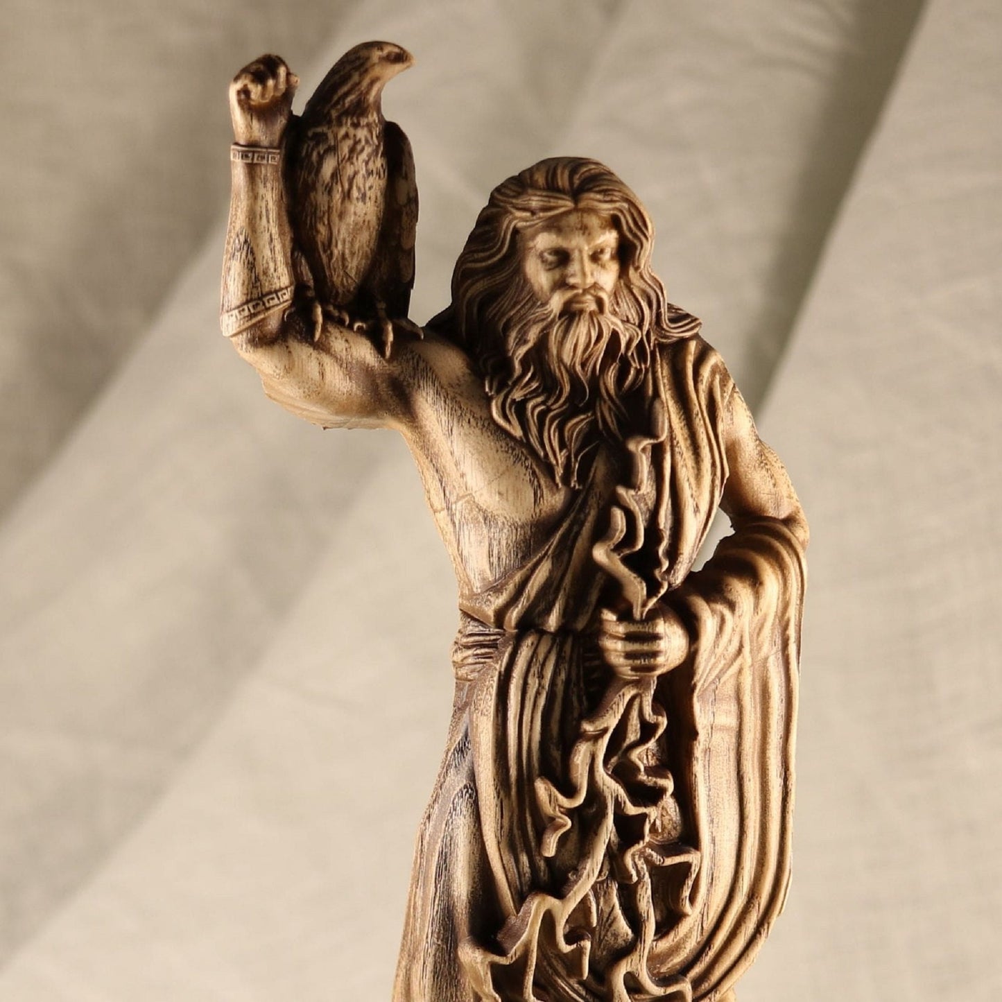 Wooden Zeus Statue - Greek Ancient Statue