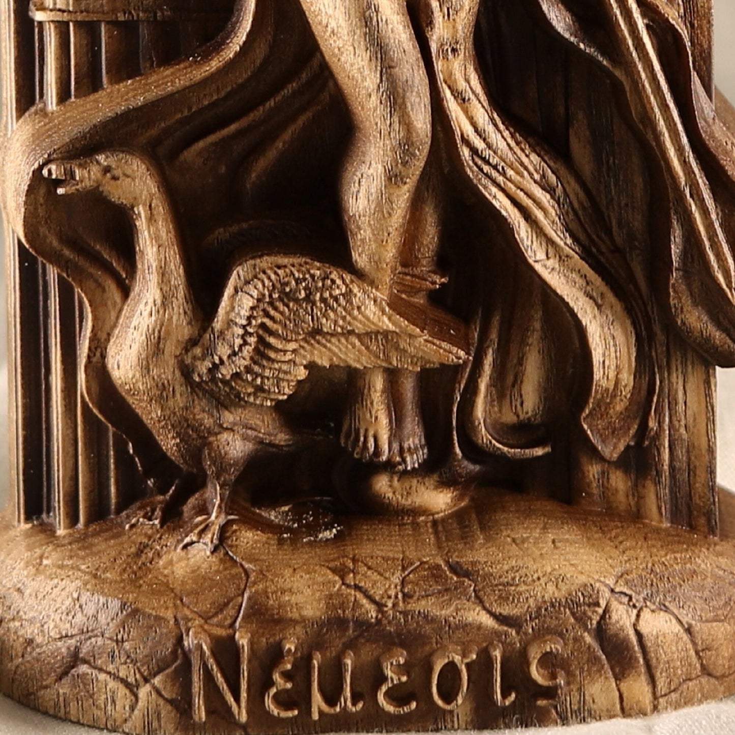 Nemesis Statue - Wooden Greek Sculpture
