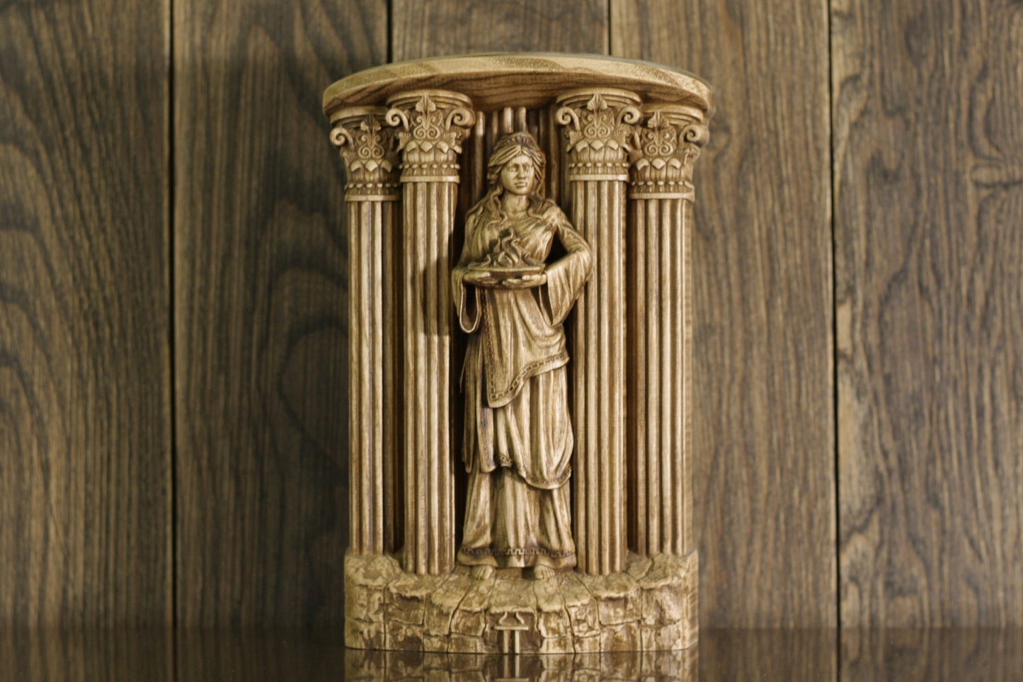 Wooden Hestia Statue - Ancient Greek Sculpture