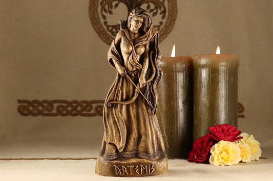Artemis Statue - Wooden Greek Statue