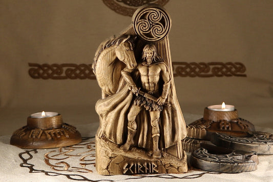 Norse Germanic Skirnir Statue - Germanic Mythology Sculpture