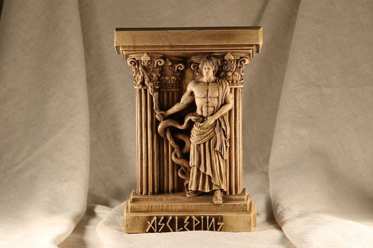 Aristaeus, Antique Greek God, Wooden statue