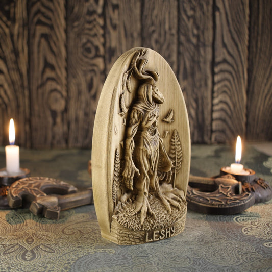 Wooden Slavic Leshen Statue - Slavic Mythology