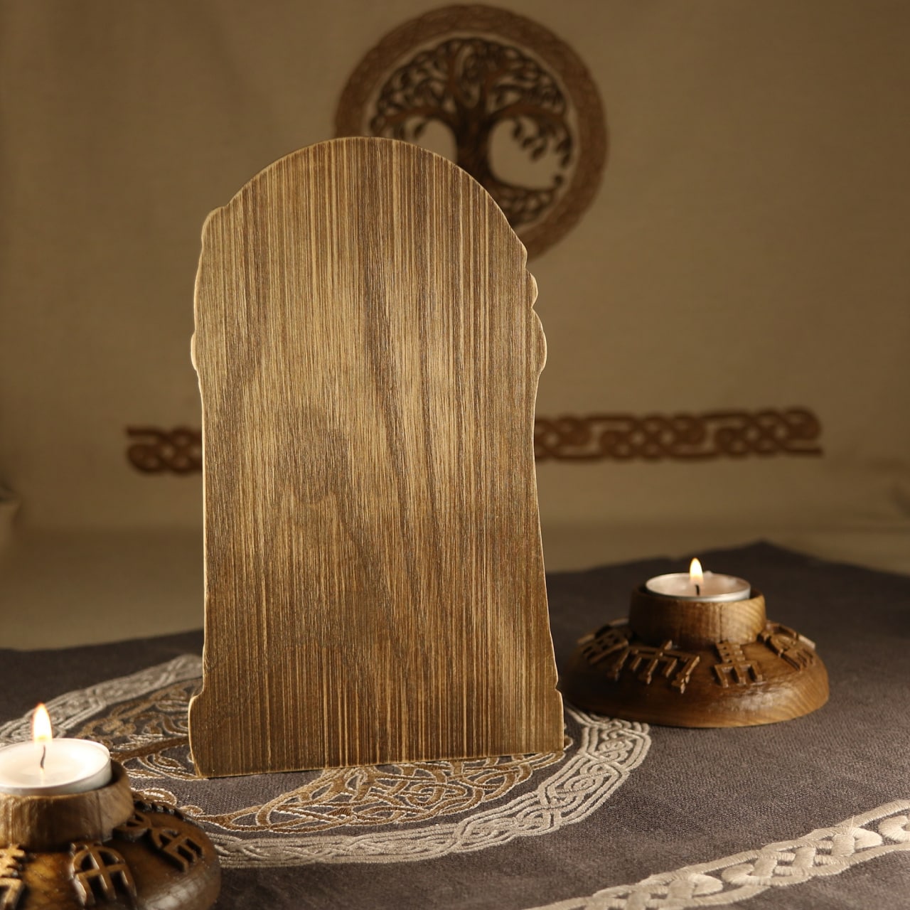 Wooden Inanna Statue - Wiccan Decor