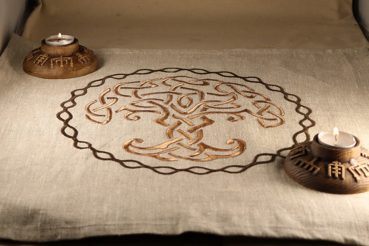 Yggdrasil Altar cloth, Pagan altar cloth, Tree of life