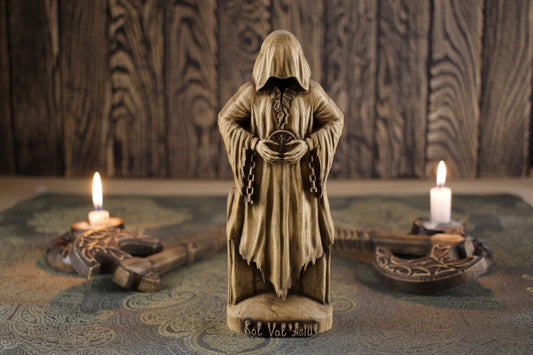 Satanic Statue - Wood Carving Sol Valagius