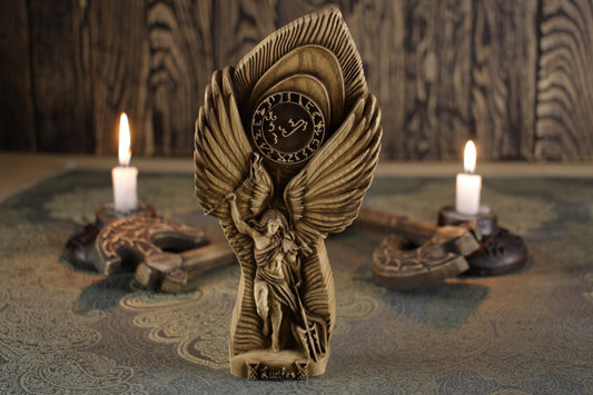 Wooden Lucifer Statue