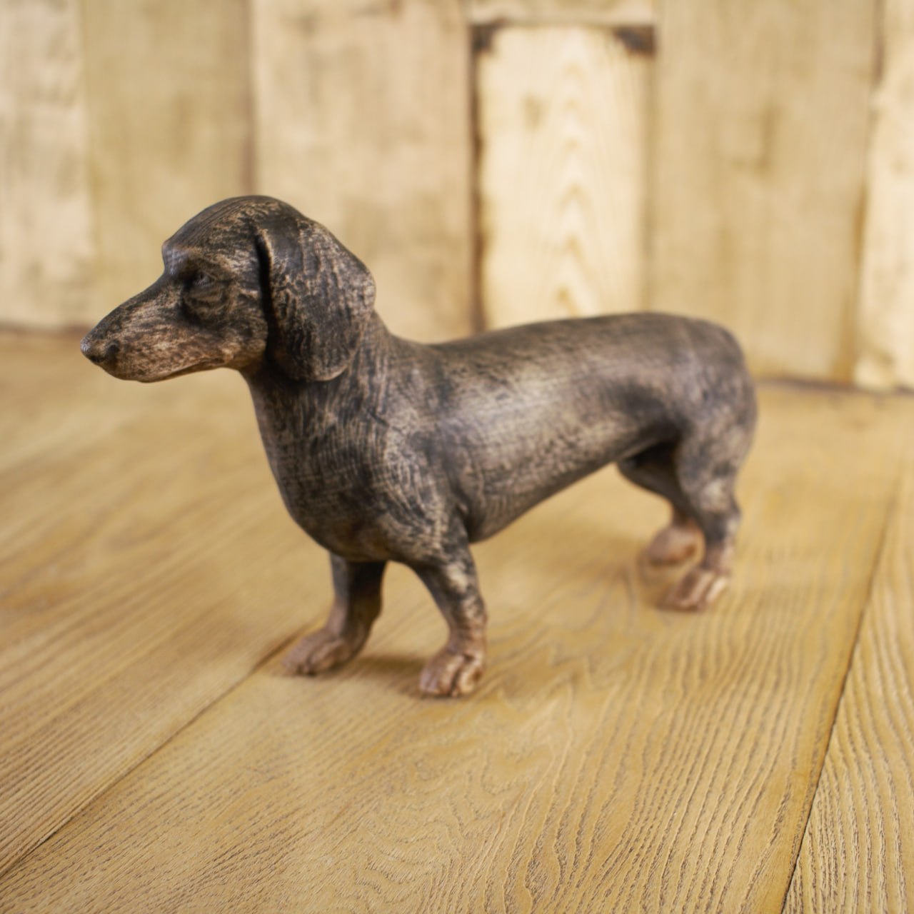 Dachshunds A Wooden Figurine – Art Carving Shop